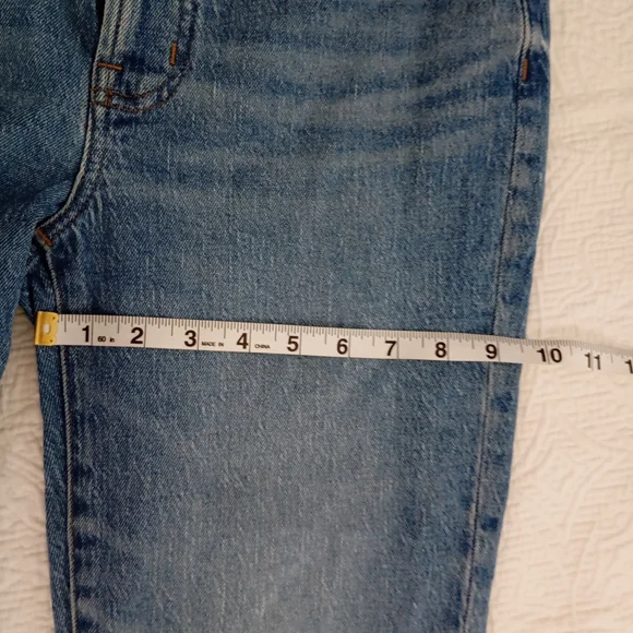Madewell Blue Denim Jeans straight leg size 27t (flaw) - Picture 10 of 12